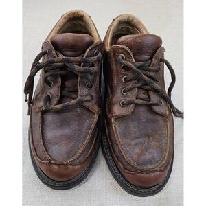 Cabelas Brown Casual Moc Toe Lace Up Shoes Gore Tex Rugged Mens 10